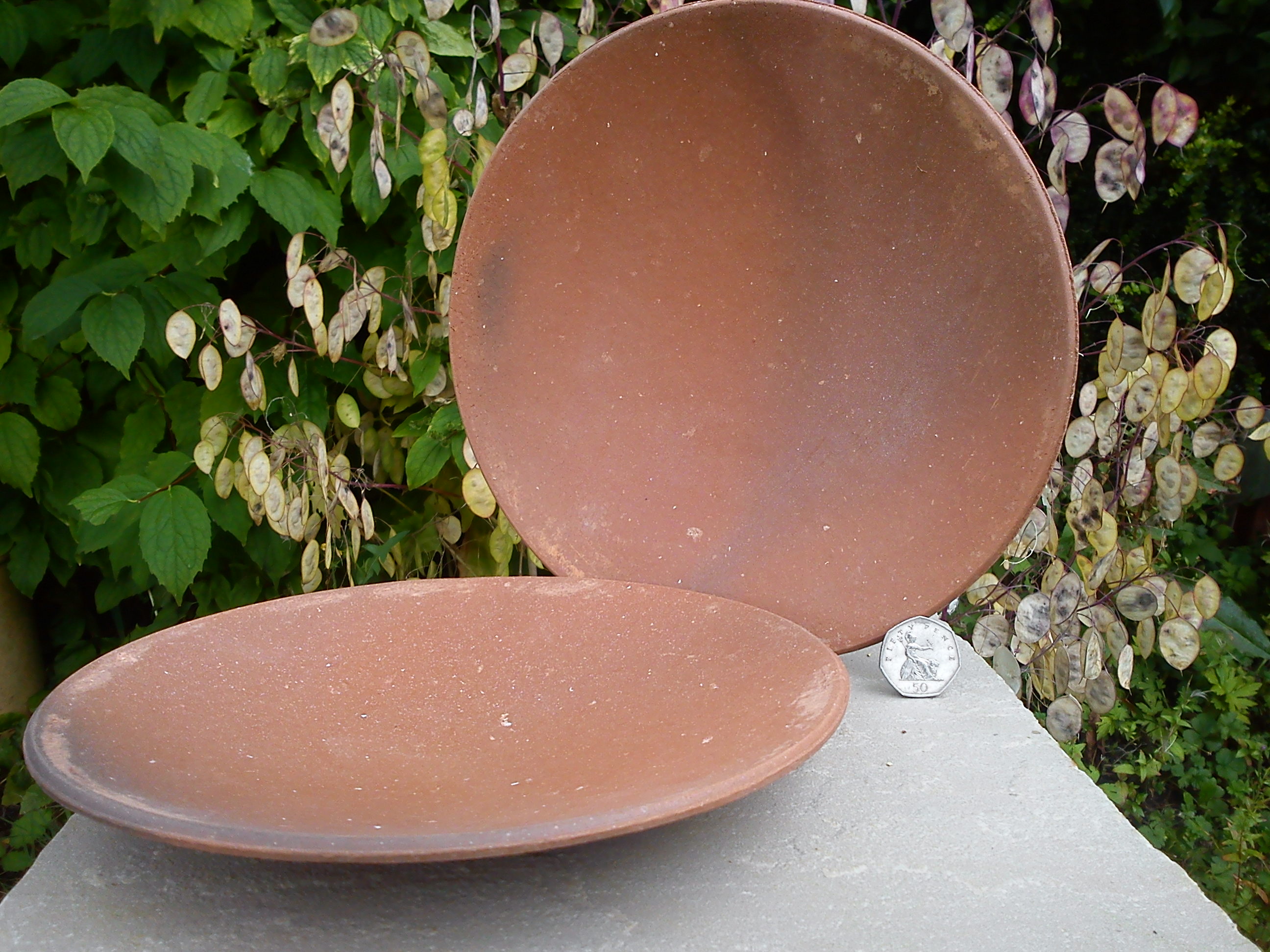 Large Earthenware Plates x 2 Terracotta World
