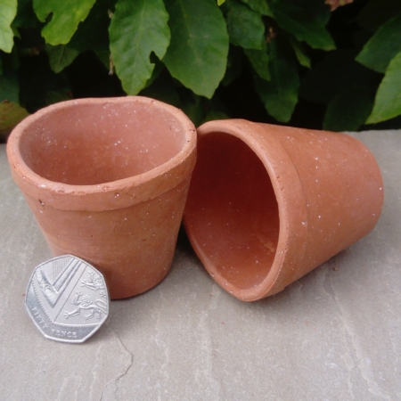 Small cup shaped like plant pots