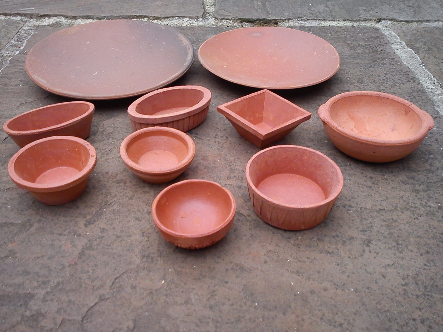 Unglazed Terracotta Dinner Plates Terracotta World
