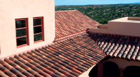 Photo of 50cm Spanish roof tiles in Tossal colours