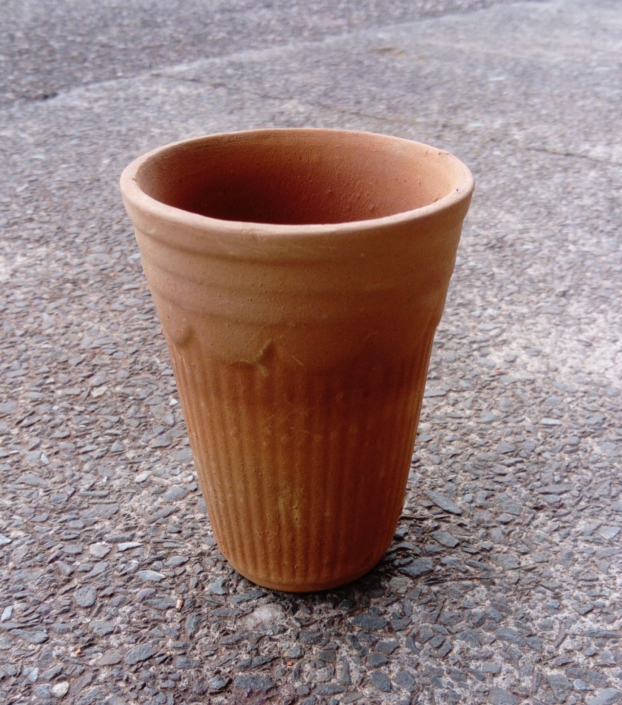 Takeaway clay tea cup Terracotta World