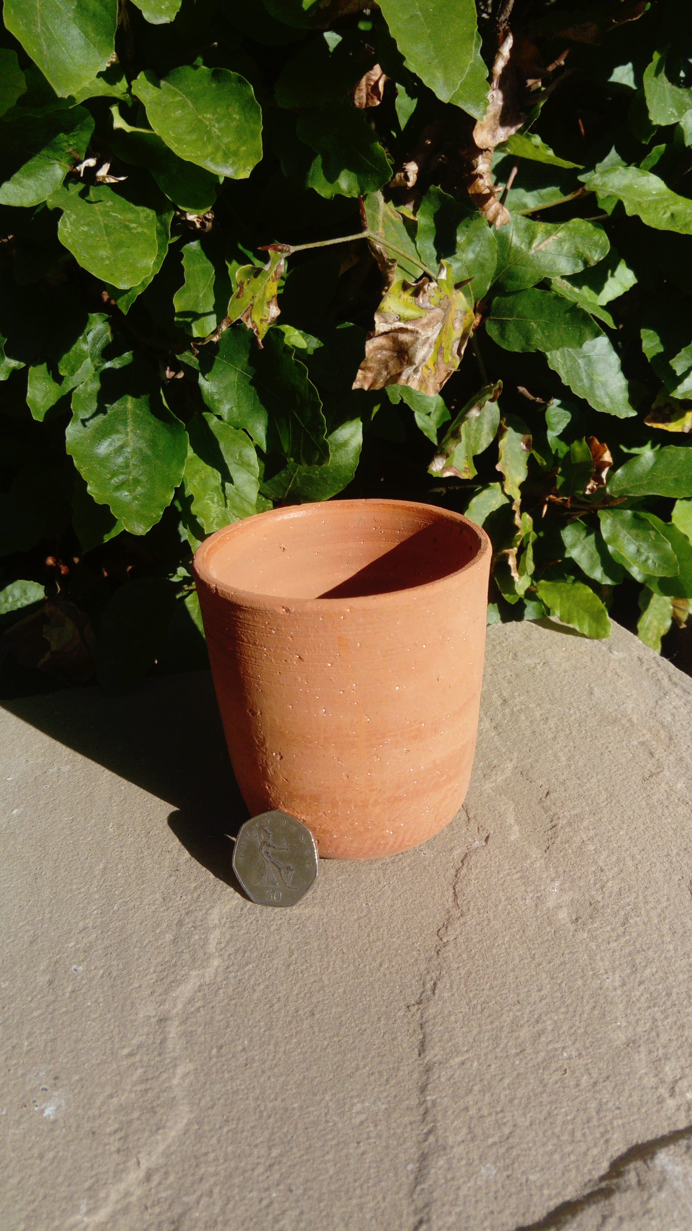 Unglazed Clay Glass x 2 (Handmade) Terracotta World