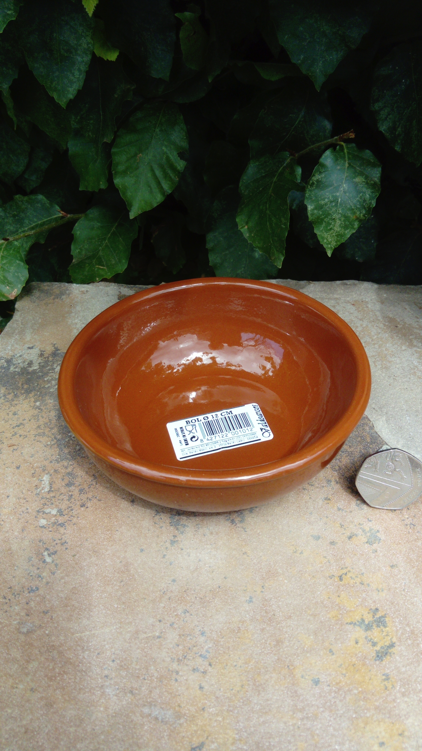 19cm Glazed Terracotta Round Oven Safe Serving Pot Bowl Tapas Snack Dish Plate 