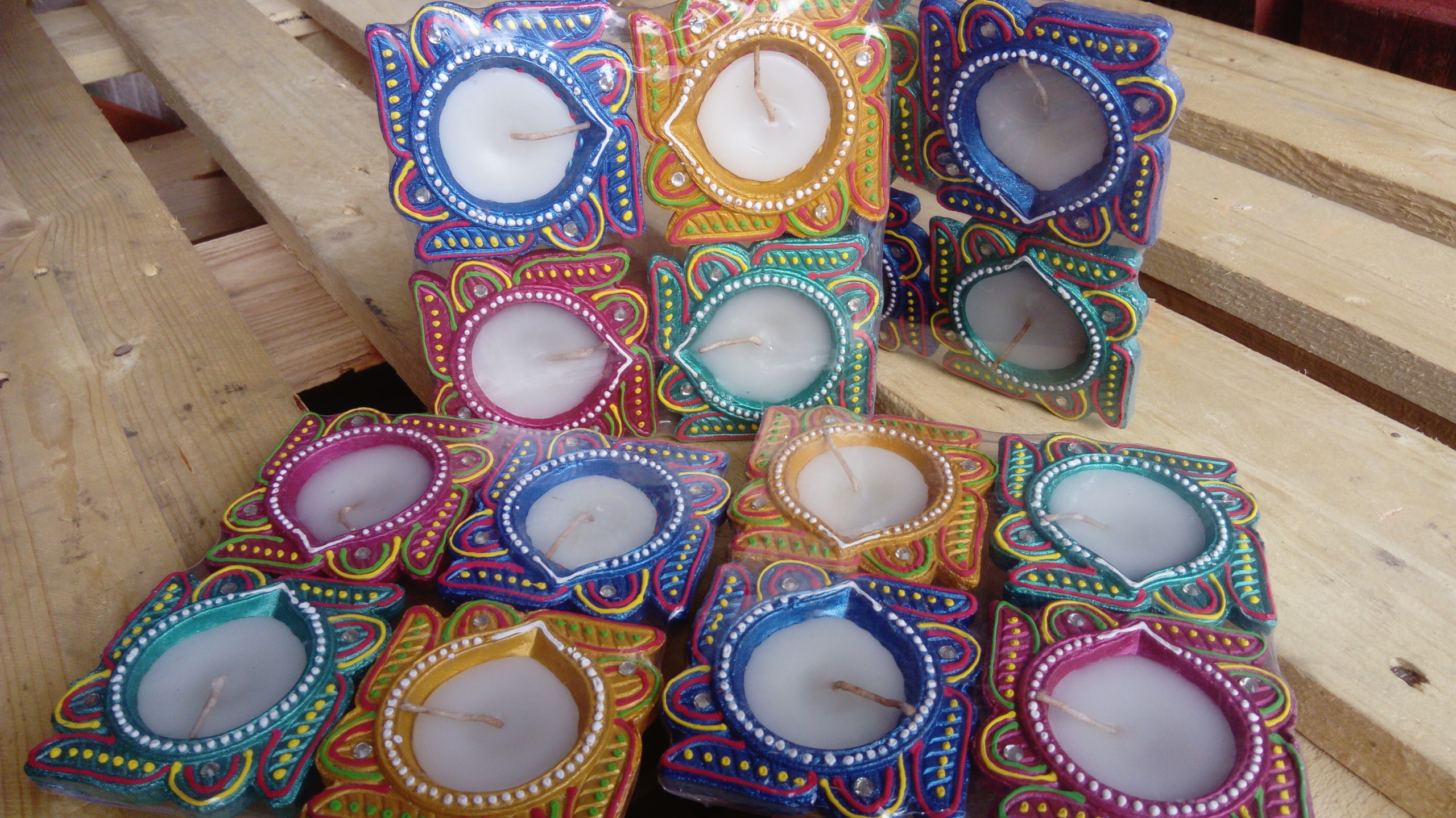 Photo of packs of candle diyas