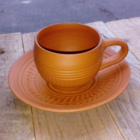 Photo of coffee cup and saucer