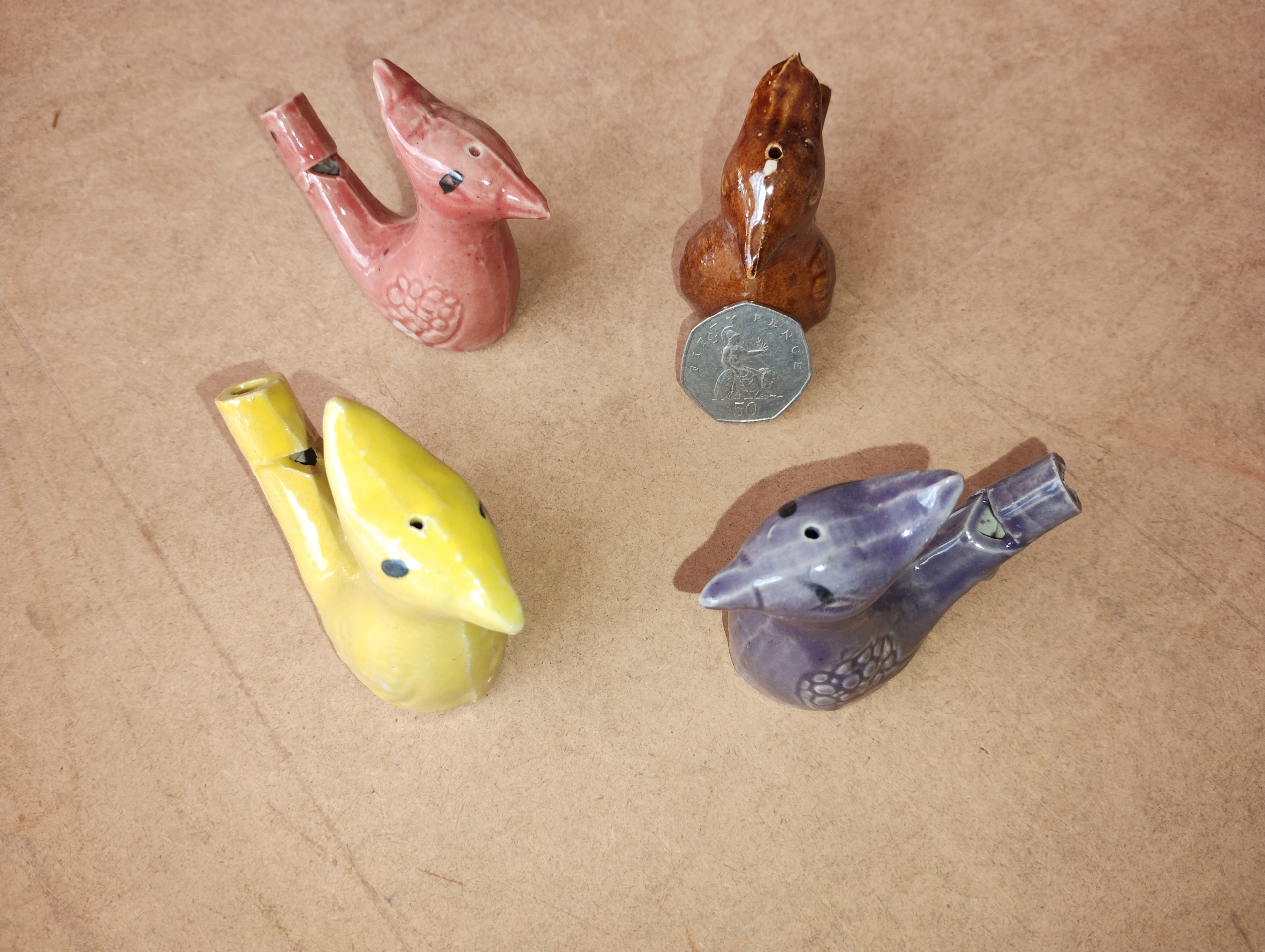 photo of clay whistles