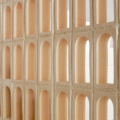 Cathedral screen block in off white colour
